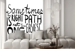 Fototapeta: Czasami właściwa droga nie jest najłatwiejszą litery ilustracja