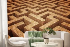 Fototapeta: Czerwona cegła mace