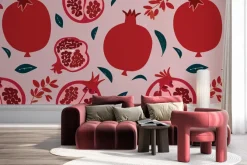 Fototapeta: Czerwone owoce soczystego granatu