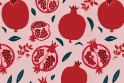 Fototapeta: Czerwone owoce soczystego granatu
