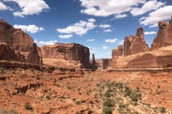 Fototapeta: Czerwone skaliste góry na pustyni