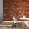 Fototapeta: Czerwony mur z cegły