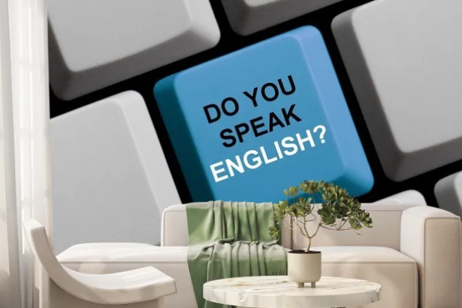 Fototapeta: Czy mówisz po angielsku? sprechen sie polnisch?