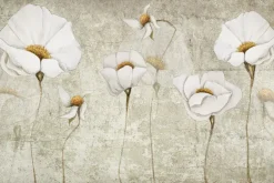 Fototapeta: 3d białe kwiaty
