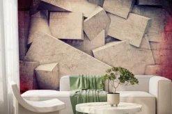 Fototapeta: 3d geometryczne ściany