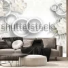 Fototapeta: 3d illustration of flower background-3d wallpaper