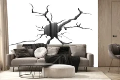 Fototapeta: 3d illustration of big hole earth ground crack