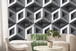 Fototapeta: 3d kostek wzór ilustracji. tło i tło.