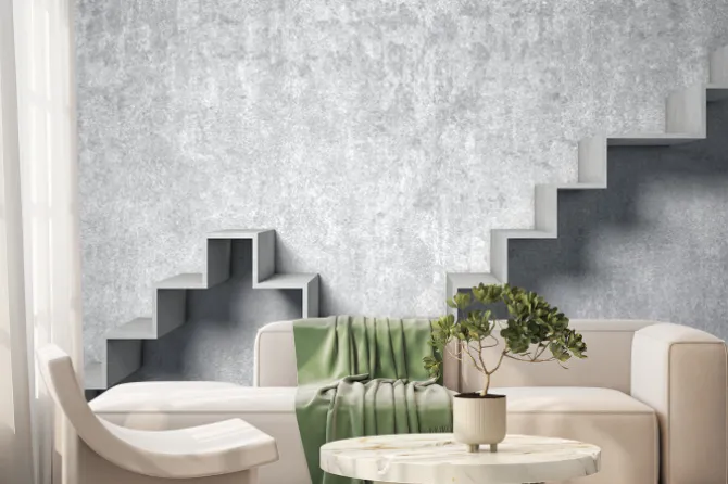 Fototapeta: 3d streszczenie schody