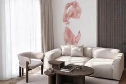 Fototapeta: Delikatna malowana kobieca sylwetka