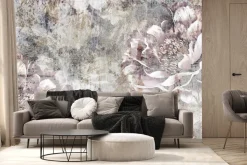 Fototapeta: Delikatne kwiaty różowej piwonii