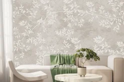 Fototapeta: Delikatne liście na cienkich gałązkach