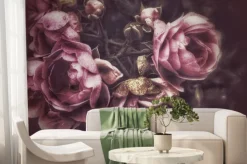 Fototapeta: Delikatne różowe róże z zastosowaniem efektu artystycznego