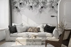 Fototapeta: Delikatne zwisające szare kwiaty
