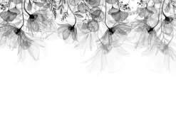 Fototapeta: Delikatne zwisające szare kwiaty