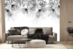 Fototapeta: Delikatne zwisające szare kwiaty