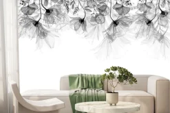 Fototapeta: Delikatne zwisające szare kwiaty