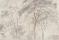 Fototapeta: Delikatny krajobraz lasu w beżach