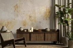 Fototapeta: Delikatny ornament ze złotym zdobieniem