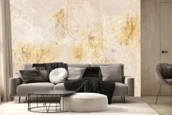 Fototapeta: Delikatny ornament ze złotym zdobieniem