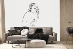 Fototapeta: Delikatny szkic kobiety