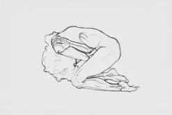 Fototapeta: Delikatny szkic ludzkiego ciała