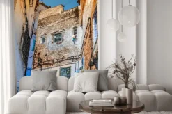 Fototapeta: Detal architektoniczny w chefchaouen, maroko, afryka