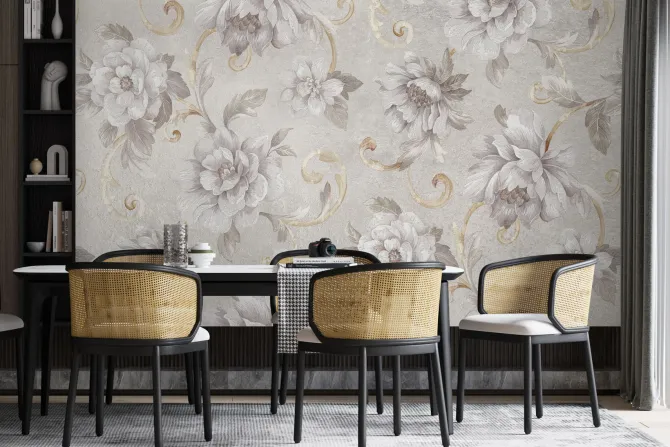 Fototapeta: Digital colorful wall tile design for washroom and kitchen