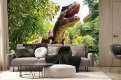 Fototapeta: Dinozaur tyrannosaurus rex w dżungli