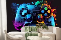 Fototapeta: Dla młodzieży abstrakcyjny pad kolorowy kontroler do gier