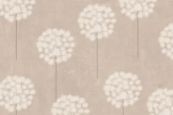 Fototapeta: Dmuchawce białe kwiaty w roślinnym motywie na tle w beżowych
