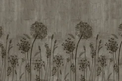 Fototapeta: Dmuchawce na betonowym tle w szarości