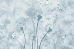 Fototapeta: Dmuchawce na wietrze z motylami