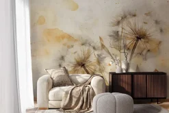 Fototapeta: Dmuchawce w delikatnej akwareli