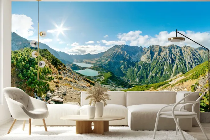 Fototapeta: Dolina pięciu stawów letni krajobraz