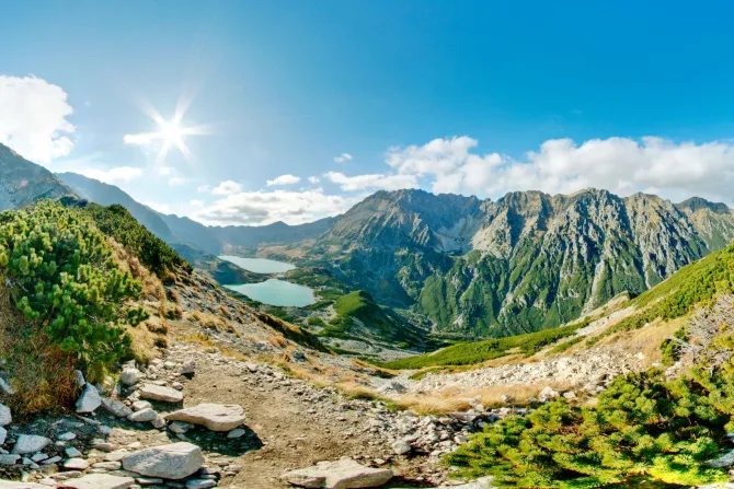 Fototapeta: Dolina pięciu stawów letni krajobraz