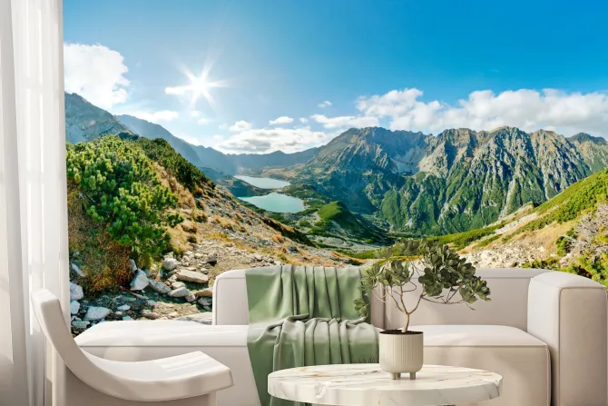 Fototapeta: Dolina pięciu stawów letni krajobraz