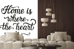 Fototapeta: "dom jest tam gdzie jest serce" plakat