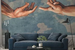 Fototapeta: Dłonie ludzkie na abstrakcyjnym tle nieba