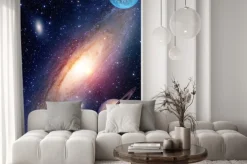 Fototapeta: Droga mleczna z planetami