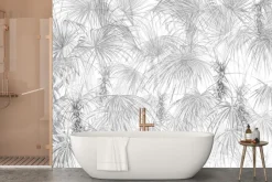 Fototapeta: Drzewa palmy szare liście tropikalne