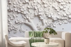 Fototapeta: Drzewo wiśni z kwiatami w 3d
