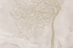 Fototapeta: Drzewo z kwiatami wiśni na marmurze