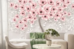 Fototapeta: Drzewo z kwiatami wiśni w 3d