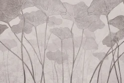 Fototapeta: Duże liście na teksturowym tle w stylu glamour