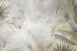 Fototapeta: Duże tropikalne liście palmy w stylu loft