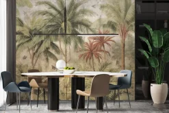 Fototapeta: Dżungla vintage z egzotycznymi drzewami