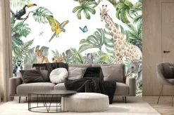 Fototapeta: Dżungla ze zwierzątkami
