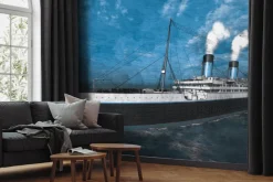 Fototapeta: Duży statek wycieczkowy na morzu