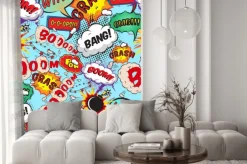 Fototapeta: Dymki komiksowe z napisamim w stylu pop-art